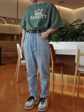 「OMNES（オムネス）のアイテム」を使った、OMNESstaffさん（レディース・155cm）の春コーディネート