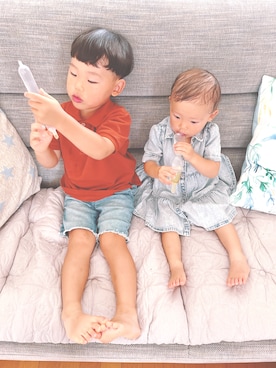 「babyGAP（babyGAP）のアイテム」を使った、glicoさん（キッズ・110cm）の夏コーディネート