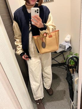 「GYMPHLEX（ジムフレックス）のアイテム（ジャケット/アウター）」を使った、a0917nさん（レディース・154cm）の冬コーディネート