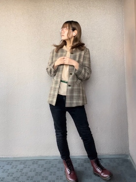 「Honeys（ハニーズ）のアイテム（ファッション雑貨）」を使った、yukinaさん（レディース・162cm）の秋コーディネート