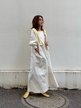 「ニット/セーター」｜「アイテム（ワンピース/ドレス）」を使った、Hanaさん（レディース・158cm）の秋コーディネート