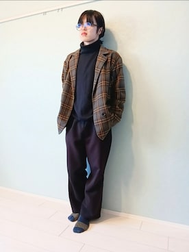 「classicalelf（クラシカルエルフ）のアイテム」を使った、mizukiさん（メンズ・163cm）の冬コーディネート