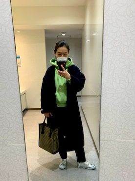 「ABITOKYO（アビトーキョー）のアイテム（ジャケット/アウター）」を使った、fuchikoさん（レディース・157cm）の冬コーディネート