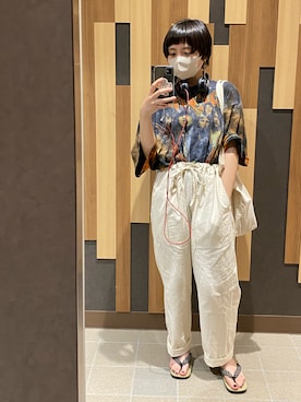 「ARMY TWILL（アーミーツイル）のアイテム（パンツ）」を使った、ごとうさん（レディース・159cm）の夏コーディネート