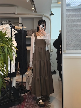「classicalelf（クラシカルエルフ）のアイテム（ワンピース/ドレス）」を使った、Sakiさん（レディース・156cm）の夏コーディネート