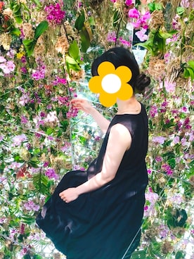 「PLST（プラステ）のアイテム（ワンピース/ドレス）」を使った、kaerutomatoさん（レディース・155cm）の夏コーディネート