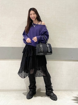 「アイテム（スウェット）」を使った、えりーさん（レディース・165cm・30代）の秋コーディネート