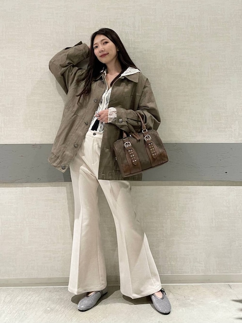 セール】ステッチスエードジャケット/496853（ブルゾン）｜JEANASIS