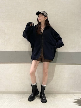 「アイテム（チュニック）」を使った、えりーさん（レディース・165cm・30代）の秋コーディネート