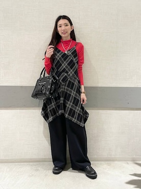 「アイテム（チュニック）」を使った、えりーさん（レディース・165cm・20代）の冬コーディネート