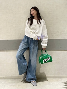 「アイテム（スウェット）」を使った、えりーさん（レディース・165cm・30代）の秋コーディネート