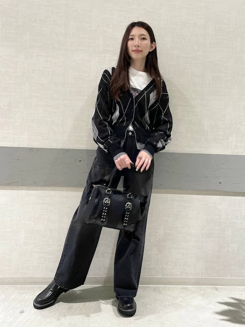 美品✴︎JEANASIS スウェットドッキングデニム ジーナシス 黒 FREE