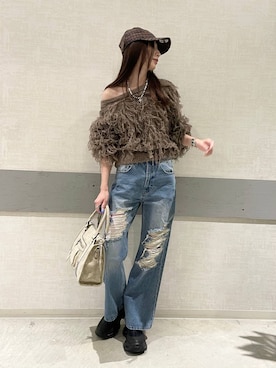 「アイテム（アクセサリー）」を使った、えりーさん（レディース・165cm・30代）の秋コーディネート