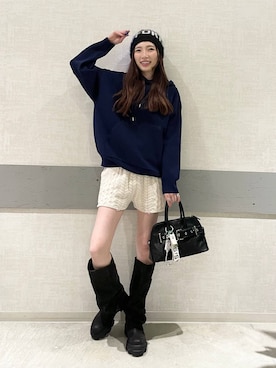 「アイテム（PC・スマホグッズ/家電）」を使った、えりーさん（レディース・165cm）の秋コーディネート