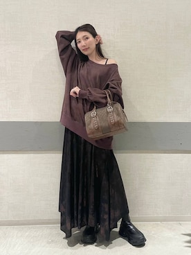「アイテム（スウェット）」を使った、えりーさん（レディース・165cm・20代）の秋コーディネート