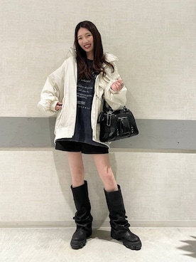 「アイテム（ブルゾン）」を使った、えりーさん（レディース・165cm・30代）の秋コーディネート