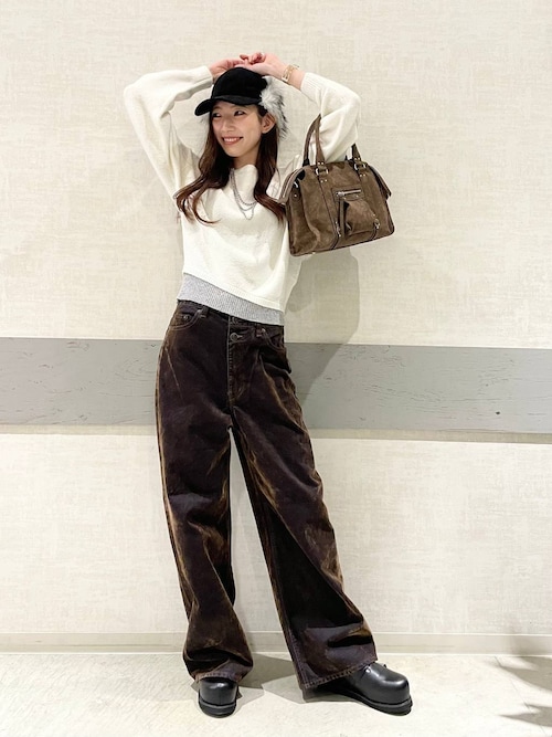 アシメレイヤーバイカラープルオーバー/640713（ニット/セーター