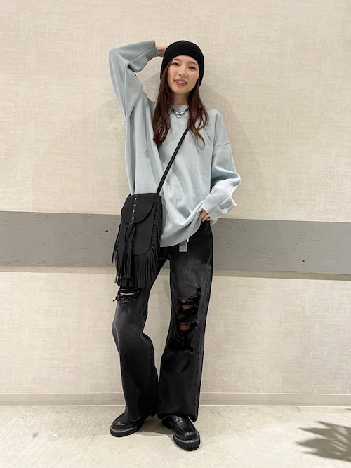 セール】クラッシュストレートデニム/599571（デニムパンツ