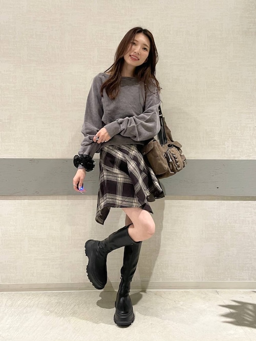 ヨウリュウチェックミニワンピース/586501（チュニック