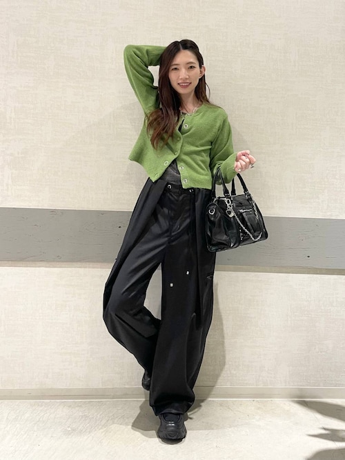 JEANASIS（ジーナシス） tシャツ ソフトラメリブUネックLS TEE/240318