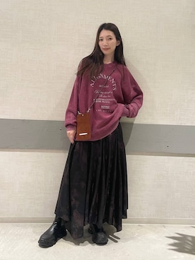 「アイテム（PC・スマホグッズ/家電）」を使った、えりーさん（レディース・165cm）の秋コーディネート