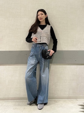 「アイテム（アンサンブル）」を使った、えりーさん（レディース・165cm）の秋コーディネート