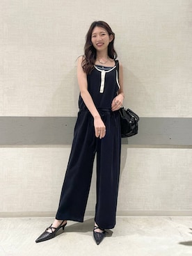 「アイテム（つなぎ/オールインワン）」を使った、えりーさん（レディース・165cm・30代）の夏コーディネート