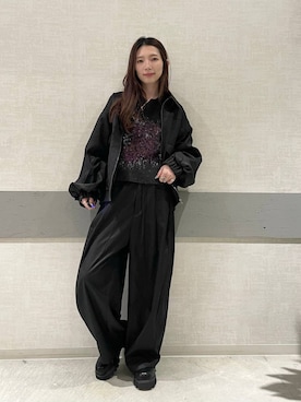 「アイテム（ブルゾン）」を使った、えりーさん（レディース・165cm・30代）の秋コーディネート