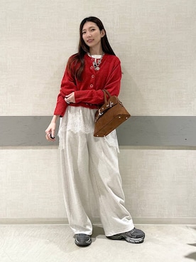 「アイテム（スウェットパンツ）」を使った、えりーさん（レディース・165cm・30代）の冬コーディネート