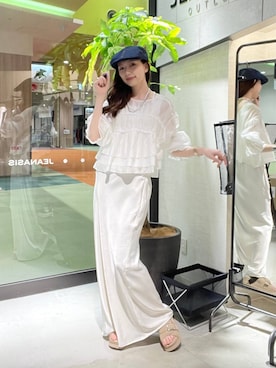 「JEANASIS（ジーナシス）のアイテム（アクセサリー）」を使った、えりーさん（レディース・165cm）の春コーディネート