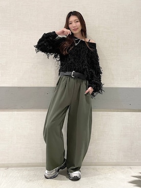 「アイテム（スウェットパンツ）」を使った、えりーさん（レディース・165cm・30代）の秋コーディネート