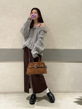 「JEANASIS（ジーナシス）のアイテム（パーカー）」を使った、えりーさん（レディース・165cm）の秋コーディネート