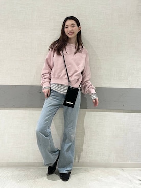 「JEANASIS（ジーナシス）のアイテム」を使った、えりーさん（レディース・165cm）の春コーディネート