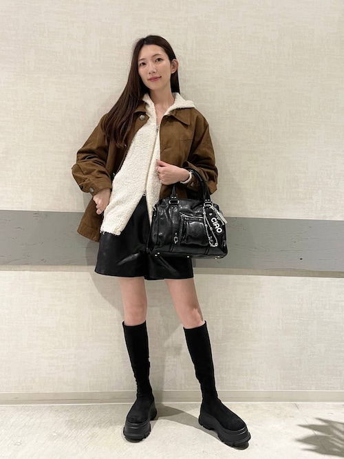 セール】ステッチスエードジャケット/496853（ブルゾン）｜JEANASIS