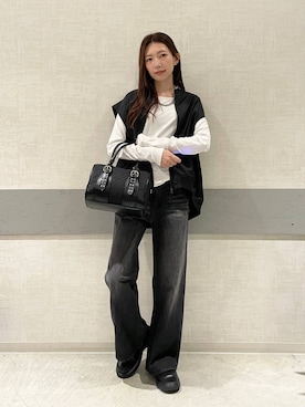 「アイテム（MA-1）」を使った、えりーさん（レディース・165cm・30代）の秋コーディネート