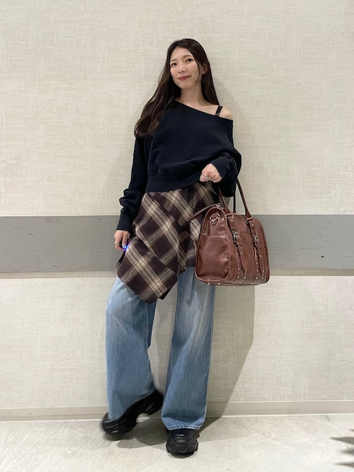 ヨウリュウチェックミニワンピース　ジーナシス　新品未使用　今季新作 JEANASIS｜ヨウリュウチェックミニワンピース | Rakuten Fashion