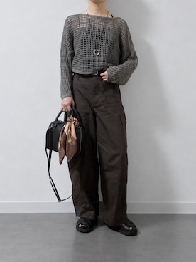 「LOSCa（ロスカ）のアイテム」を使った、マルシオさん（レディース・151cm）の秋コーディネート