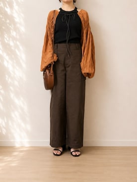 「H&M（エイチ・アンド・エム）のアイテム（バッグ）」を使った、マルシオさん（レディース・151cm）の夏コーディネート
