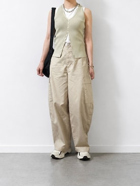 「HANNE（アン）のアイテム」を使った、マルシオさん（レディース・151cm）の夏コーディネート