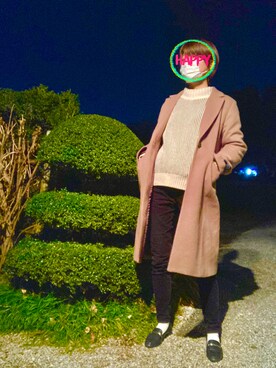 「スキニー　黒」｜ゆりさん（レディース・163cm）の冬コーディネート