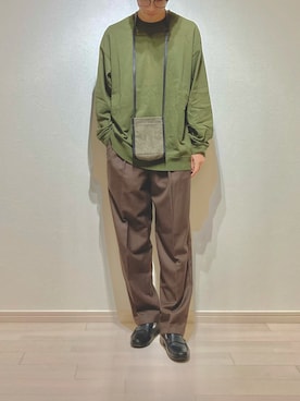 「アイテム（スウェット）」を使った、ひでぼうさん（メンズ・180cm）の秋コーディネート