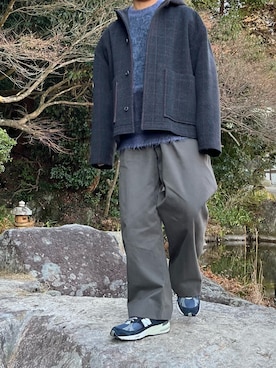 「yoke」｜「アイテム（ブルゾン）」を使った、kentomanさん（メンズ・169cm）の冬コーディネート