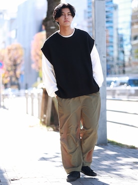 takumaさん（メンズ・185cm）の冬コーディネート