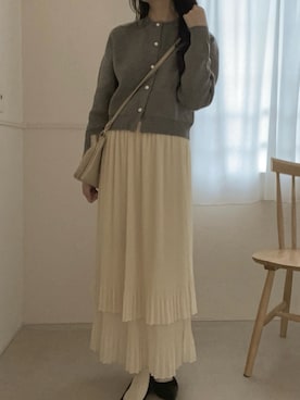 「andme（アンドミー）のアイテム」を使った、oyukiさん（レディース・162cm）の春コーディネート