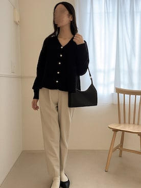 「レディースファッション」｜「アイテム（スラックス）」を使った、oyukiさん（レディース・162cm）の秋コーディネート