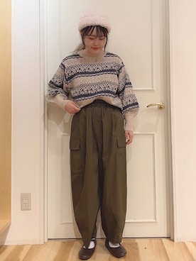 ニシザワ◎さん（レディース・156cm）の冬コーディネート