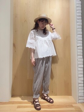 ニシザワ◎さん（レディース・156cm）の夏コーディネート