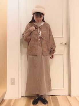 ニシザワ◎さん（レディース・156cm）の冬コーディネート