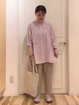 ニシザワ◎さん（レディース・156cm）の夏コーディネート