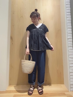 ニシザワ◎さん（レディース・156cm）の夏コーディネート